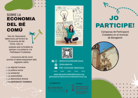 Drástico Sophie tallarines PARTICIPACIÓN EN BENIGÀNIM - Asociación Valenciana para el fomento de la  Economía del Bien Común